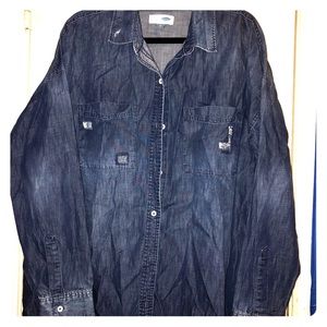 Old Navy Dark Wash Denim Tunic